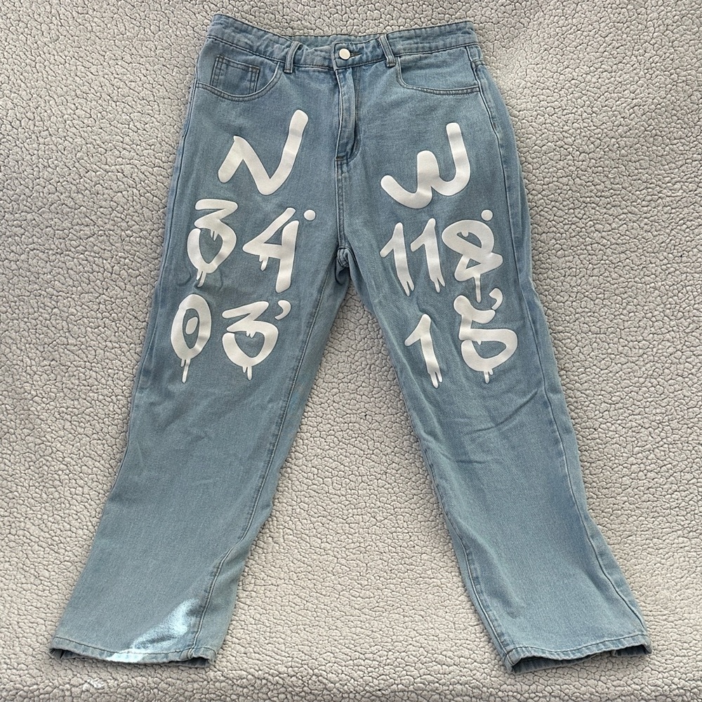 SHEIN Light Blue Denim with White Lining